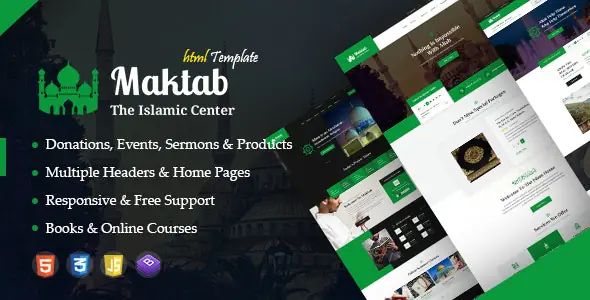 Maktab - Islamic Institute Responsive HTML Template | WP TOOL MART
