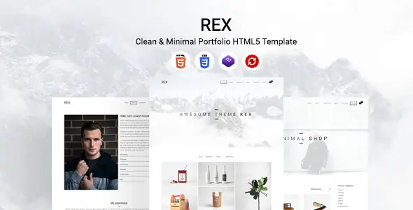 Rex - Clean & Minimal Portfolio HTML5 Template | WP TOOL MART