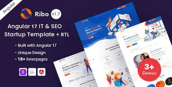 Ribo - IT & SEO Marketing Agency Angular 17+ Template | WP TOOL MART