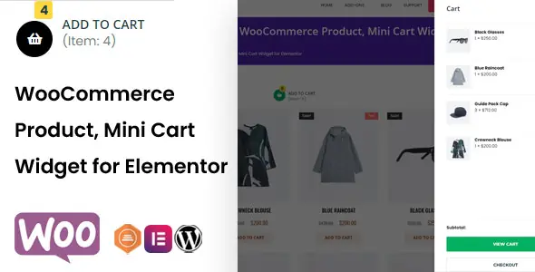 TFMiniCart&Product - WooCommerce Product, Mini Cart Widget for Elementor | WP TOOL MART