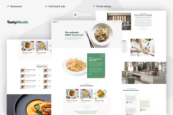 TastyMeals - Restaurant & Cafe Elementor Template Kit | WP TOOL MART