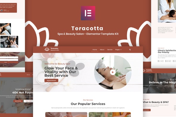 Teracotta - Spa & Beauty Salon - Elementor Template Kit | WP TOOL MART