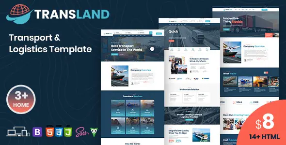 Transland - Transportation & Logistics HTML Template | WP TOOL MART