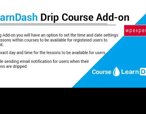 WPExperts - LearnDash Drip Course Add-on | WP TOOL MART