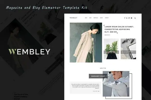Wembley - Blog & Magazine Elementor Template Kit | WP TOOL MART